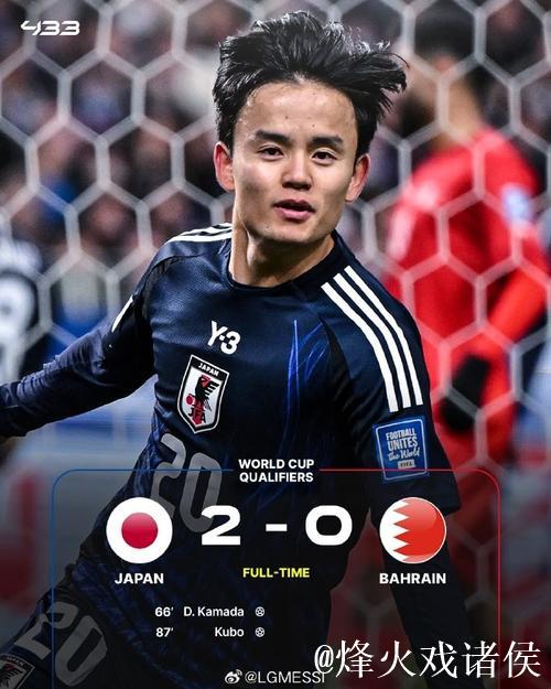世预赛-久保建英传射 日本2-0巴林提前晋级世界杯 世预赛-久保建英传射 日本2-0巴林提前晋级世界杯